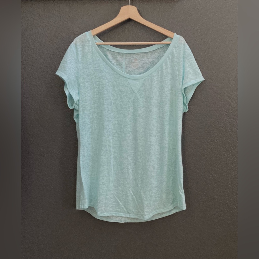 OLD NAVY tee, short-sleeve; seafoam blue, activewear performance
